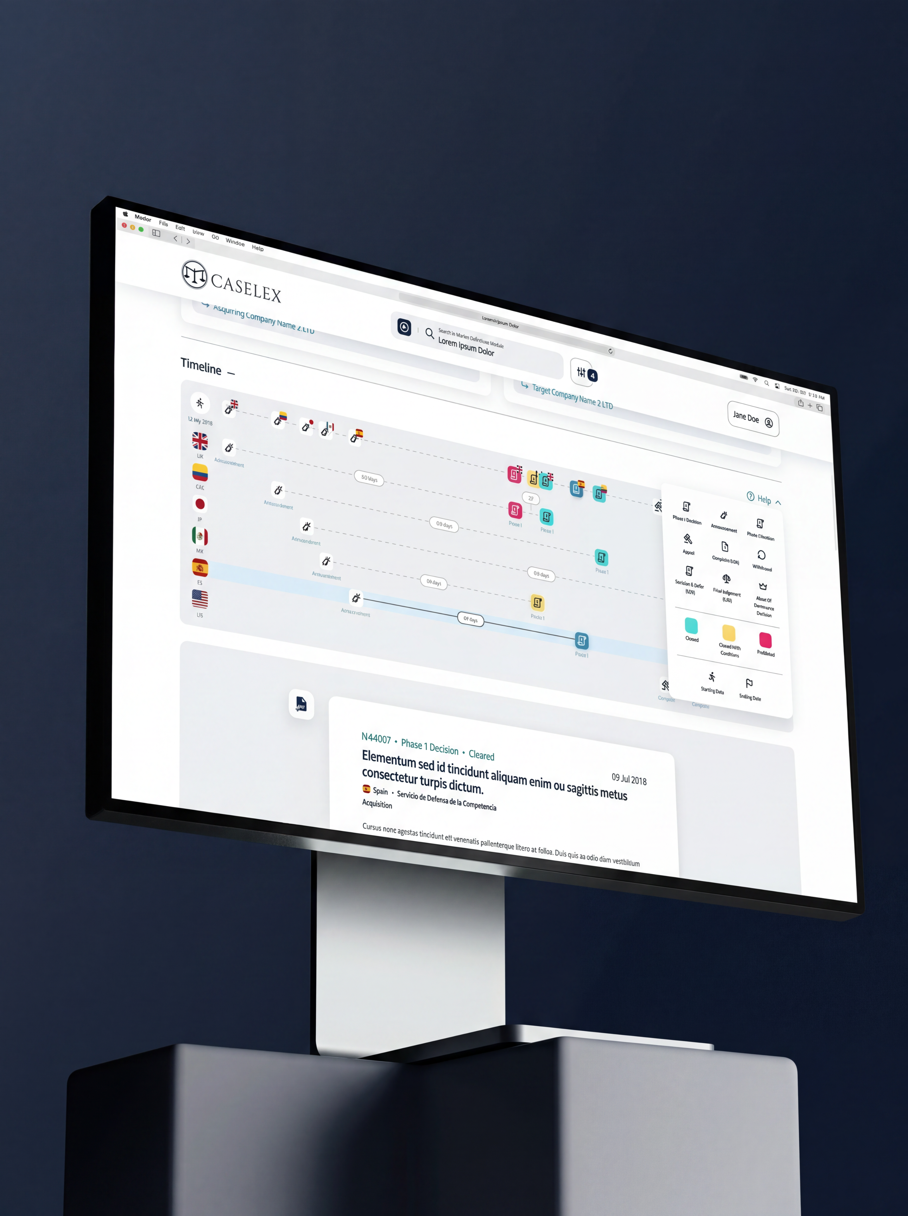 Caselex decision page mobile view