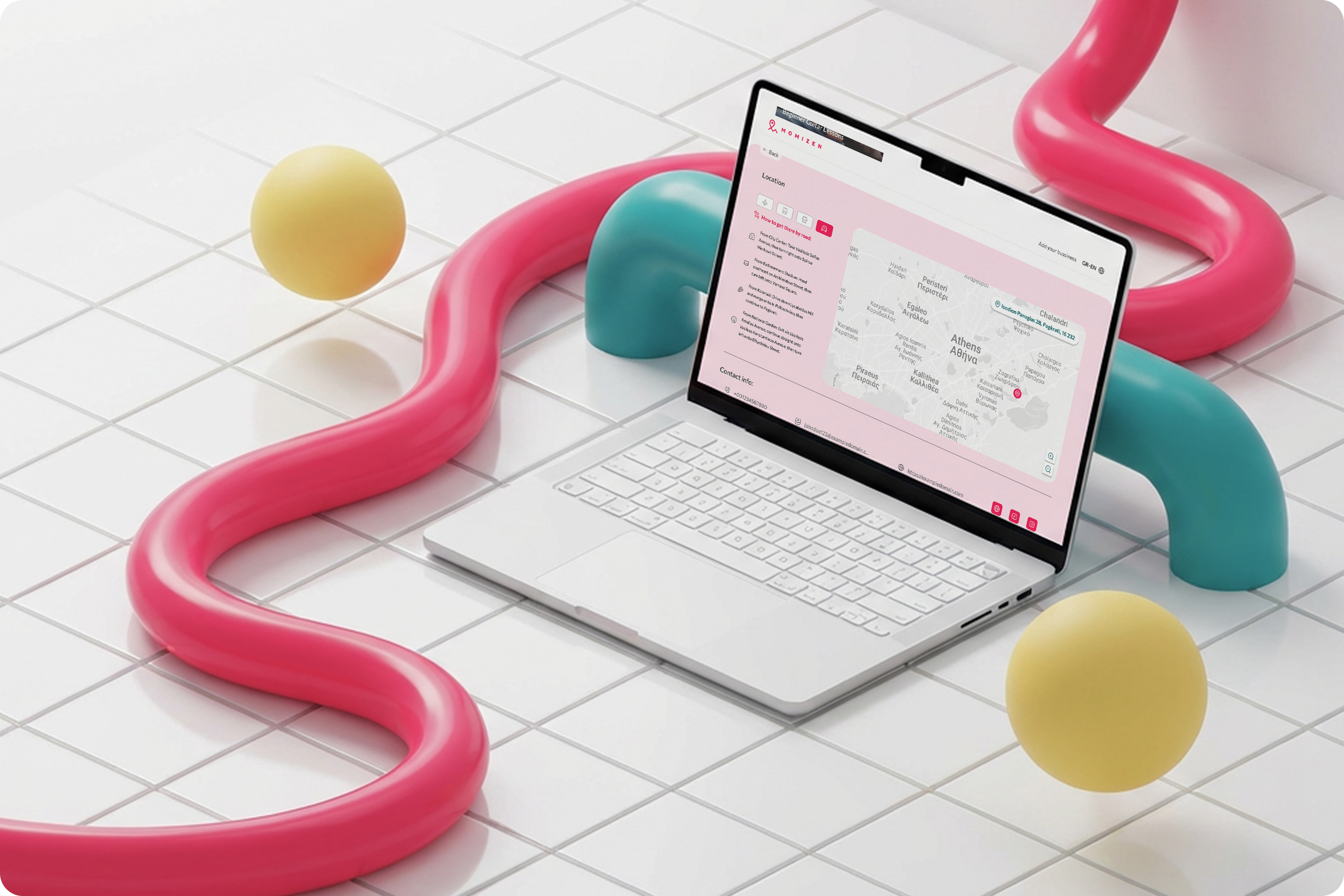 Momizen browsing flow — seamless discovery experience connecting families to local activity providers